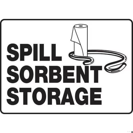 Accuform SAFETY SIGN SPILL SORBENT STORAGE MCHL523VA MCHL523VA
